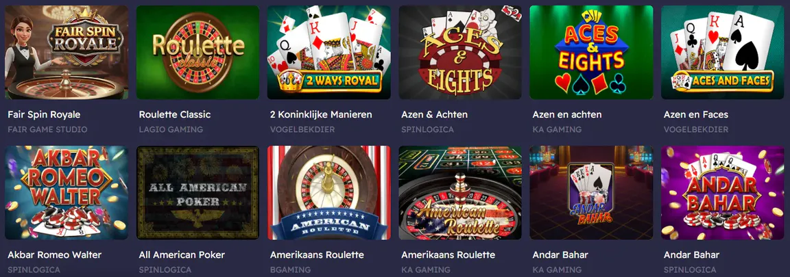 Casino Peaches live casino and online games